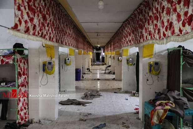 آتش سوزی زندان اوین