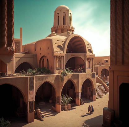 استفاده از هوش مصنوعی برای خلق تصاویری از یزد