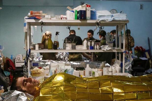 پزشکان ارتش اوکراین در خط مقدم