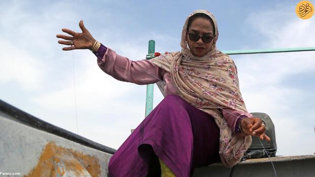 زنان ماهیگیر در جزیره هنگام