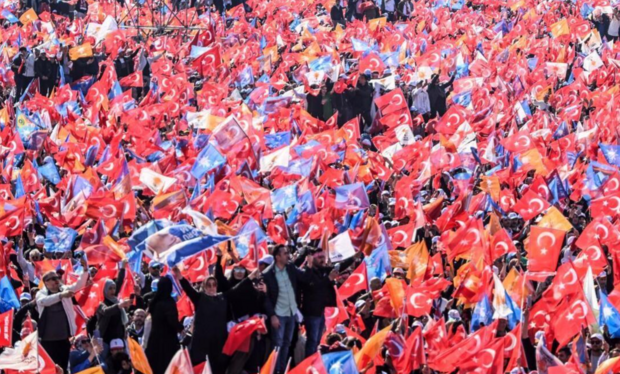 تجمع بزرگ هواداران اردوغان