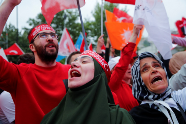 تصاویری از جشن پیروزی اردوغان