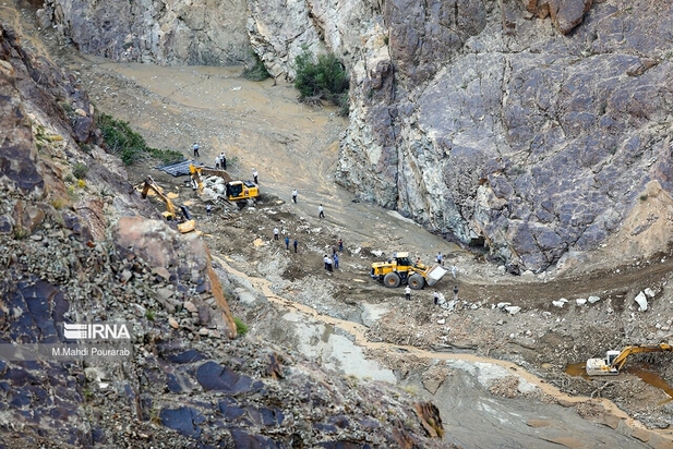 خسارت سیل در چالوس