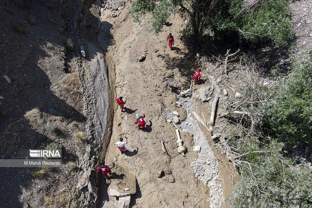 خسارت سیل در چالوس