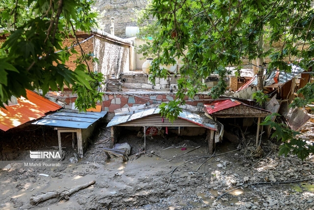 خسارت سیل در چالوس