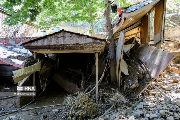 خسارت سیل در چالوس