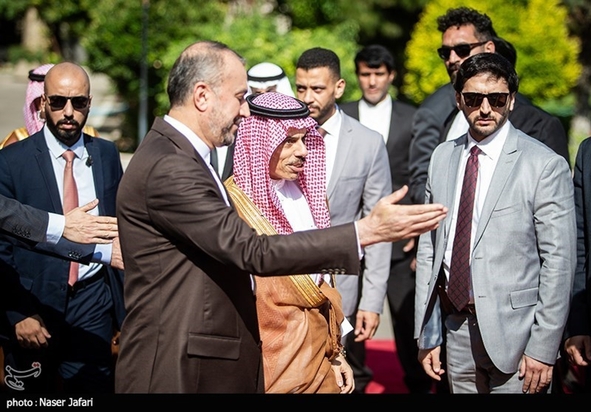 دیدار وزیر امور خارجه عربستان با امیر عبداللهیان