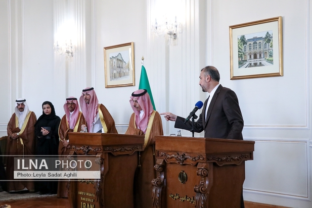 دیدار وزیر امور خارجه عربستان با امیر عبداللهیان