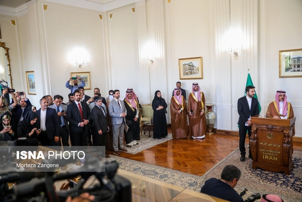 دیدار وزیر امور خارجه عربستان با امیر عبداللهیان