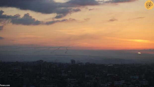 حمله موشکی فلسطین به اسرائیل