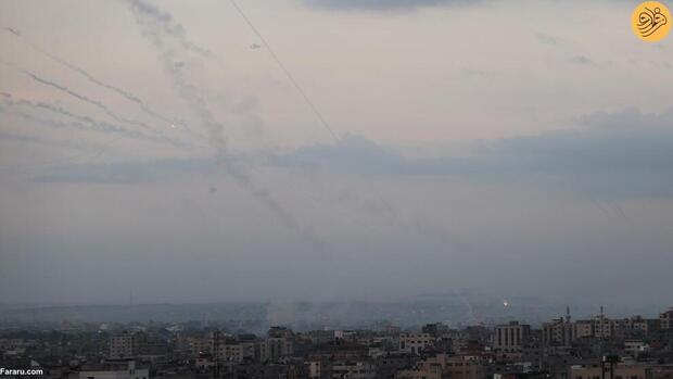 حمله موشکی فلسطین به اسرائیل