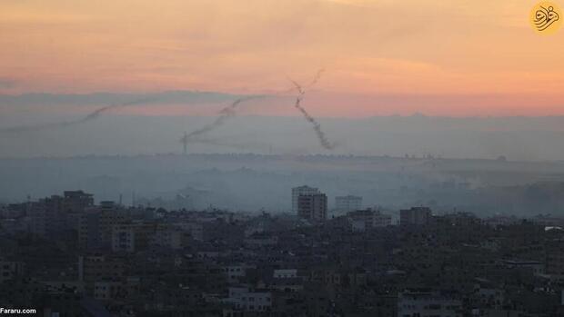 حمله موشکی فلسطین به اسرائیل