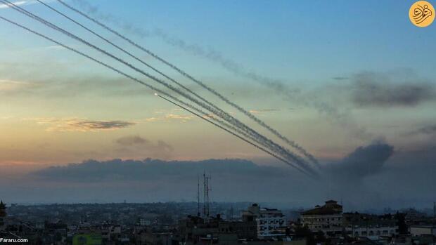 حمله موشکی فلسطین به اسرائیل