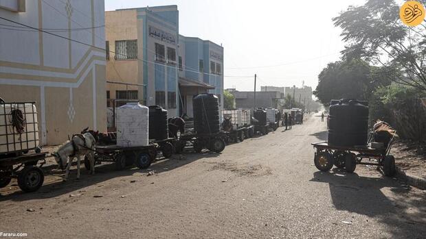 نمایی از تصاویر بحران آب در غزه