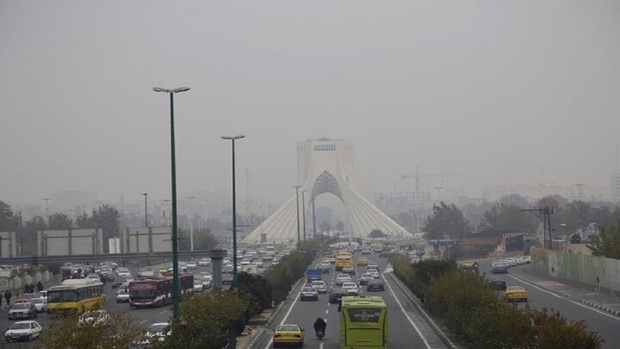 تصاویری از آلودگی هوای تهران