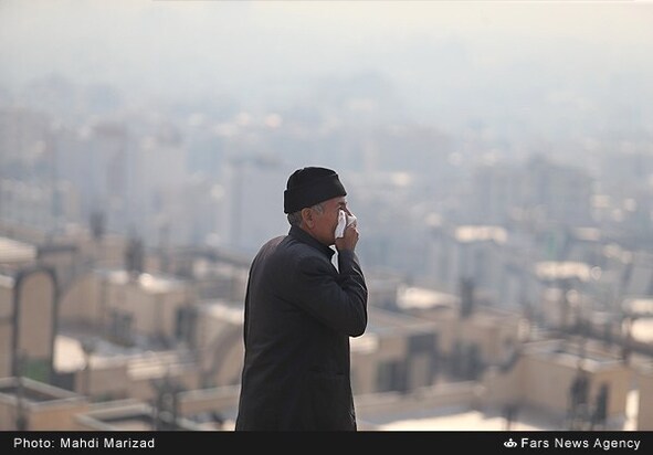 تصاویری از آلودگی هوای تهران