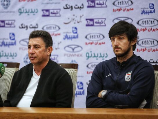 گزارش تصویری از تیم ملی ایران قبل از بازی با چین