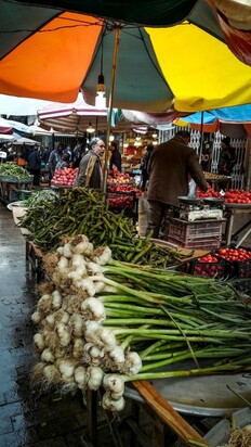 تصاویری از  بازار جذاب محلی ماهی‌فروشان رشت