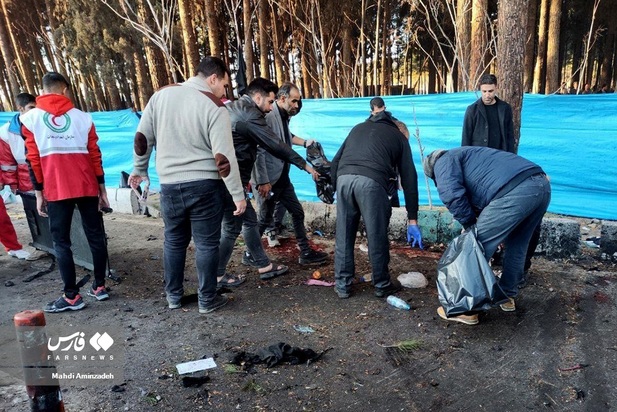 تصاویر دلخراش حادثه انفجار کرمان