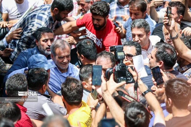 پزشکیان در بازار شوش