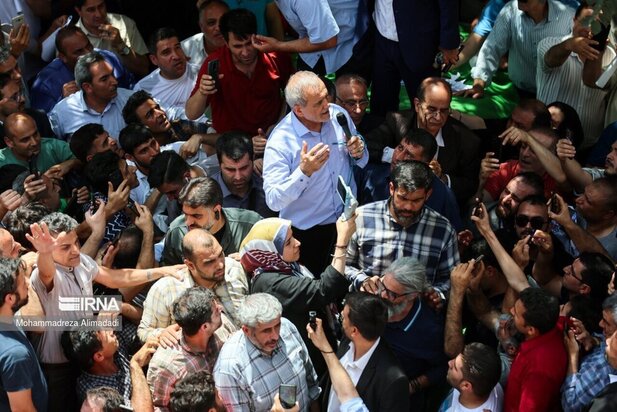 پزشکیان در بازار شوش