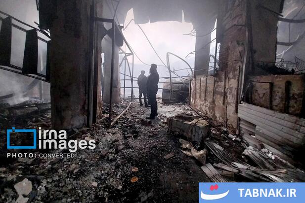  تخریب و آتش سوزی اماکن عمومی رشت 