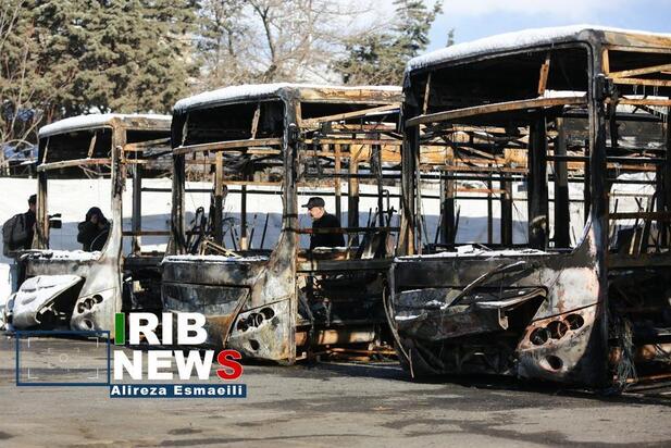 بازدید خبرنگاران خارجی از تخریب ها در ناآرامی تهران