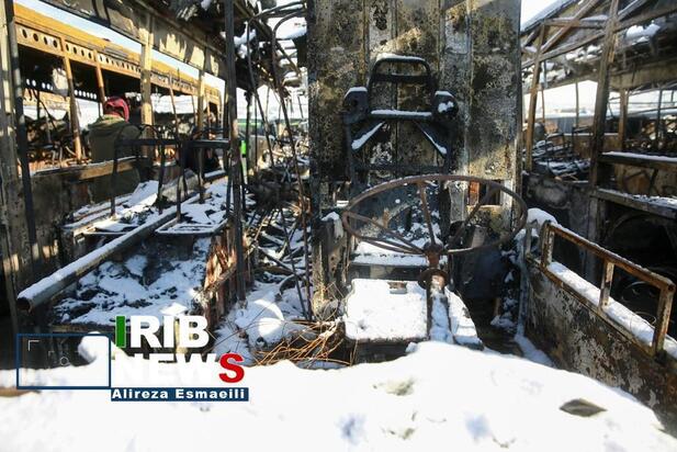 بازدید خبرنگاران خارجی از تخریب ها در ناآرامی تهران