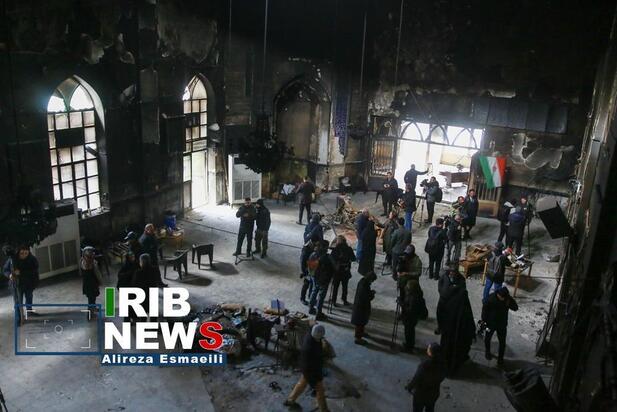 بازدید خبرنگاران خارجی از تخریب ها در ناآرامی تهران