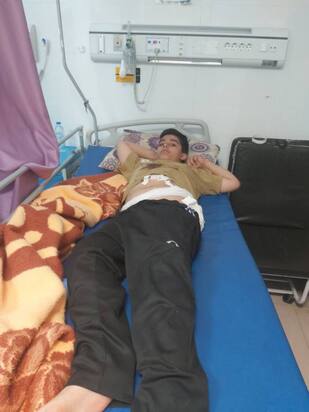 تصاویری دردناک از مجروحان حمله به سالن ورزشی در لامرد