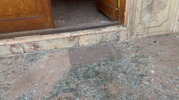 کاخ گلستان در تهران پس از حملات امروز