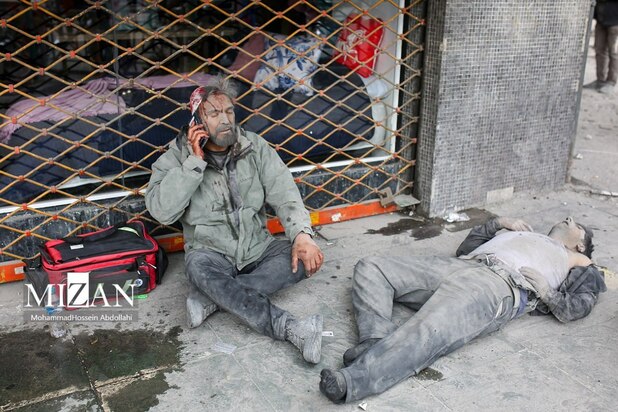 شهروندان مجروح حملات آمریکا و اسراییل در میدان فردوسی تهران