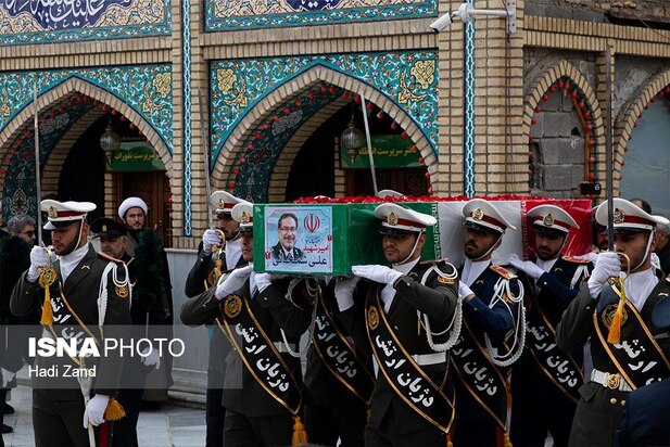 تشییع پیکر شهید علی شمخانی در امامزاده صالح(ع)؛ تهران