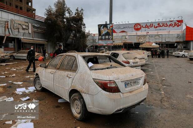  آثار حمله امروز دشمن به شرق تهران