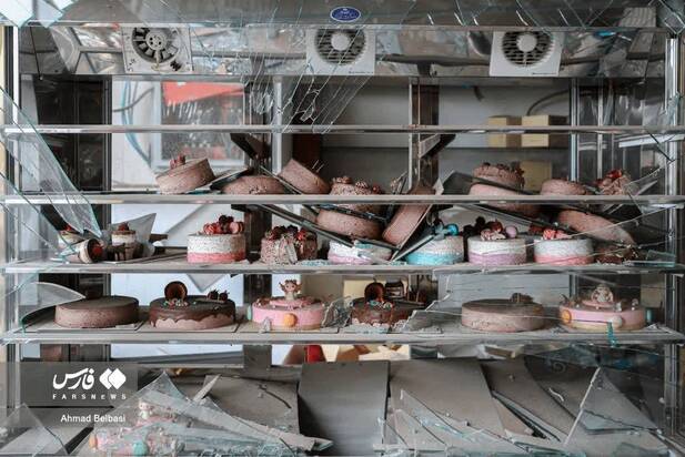  آثار حمله امروز دشمن به شرق تهران