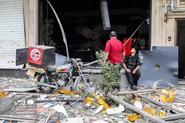  آثار حمله امروز دشمن به شرق تهران