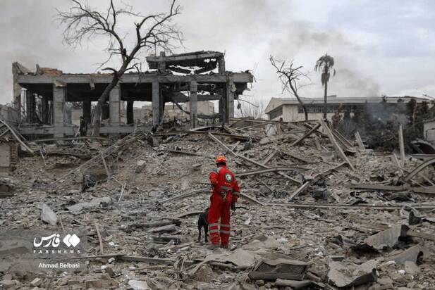  آثار حمله امروز دشمن به شرق تهران