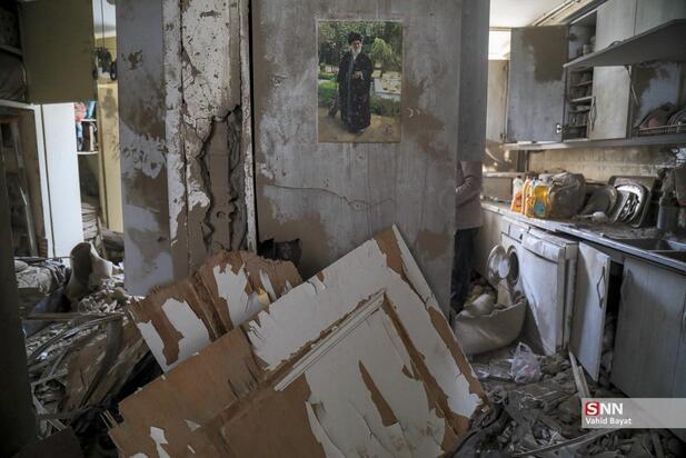 تصاویر خانه های تخریب شده در جنگ