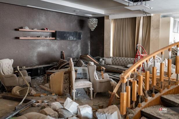 تصاویر خانه های تخریب شده در جنگ