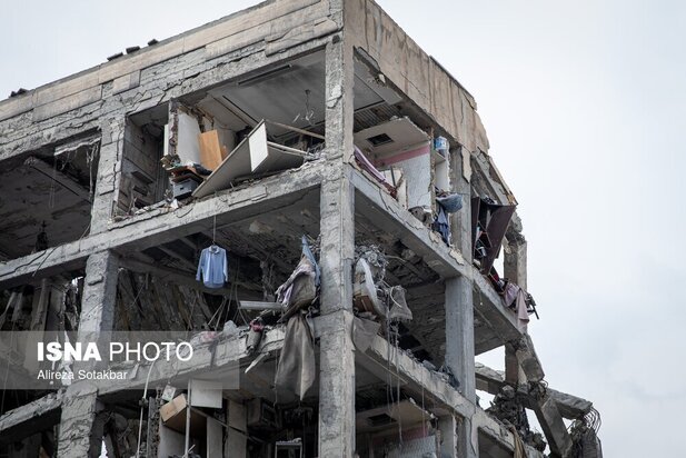 تصاویر خانه های تخریب شده در جنگ