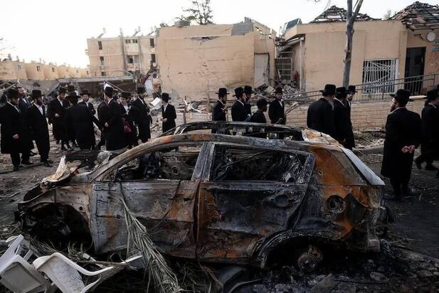  تصاویری از تخریب پس از حمله موشکی تلافی‌جویانه ایران به دیمونا.