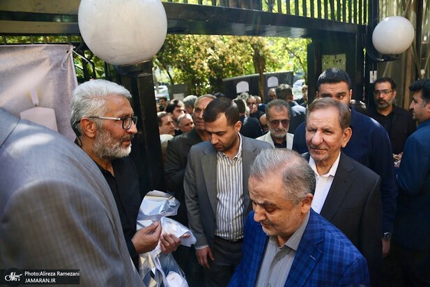 خاتمی، جنتی و مهدی هاشمی در مراسم ترحیم شهید «کمال خرازی»