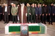 اقامه نماز رهبر انقلاب بر پیکر سردار شهید سید رضی موسوی