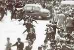 سال ۱۳۴۰، تظاهرات معلمان در اعتراض به حقوقشان در میدان بهارستان+عکس