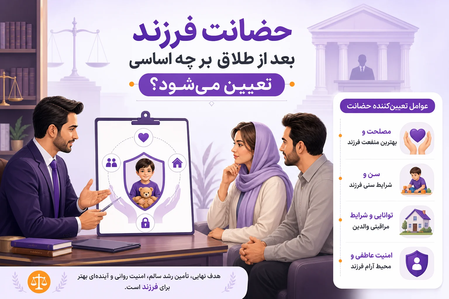 حضانت و ملاقات فرزند پس از طلاق؛ قانون چه میگوید و توافق والدین تا کجا معتبر است؟ حضانت و ملاقات فرزند پس از طلاق؛ قانون چه میگوید و توافق والدین تا کجا معتبر است؟