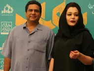 ببینید| سانیا سالاری و همسرش در اکران فیلم سینمایی «سقف»