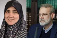 ببینید| سخنرانی دختر علی لاریجانی با ماسک