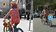 راه‌پیمایی در اعتراض به اقدام دختر دوچرخه‌سوار+فیلم