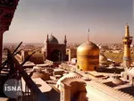 تصویری قدیمی از گنبد و بارگاه حرم امام رضا (ع)