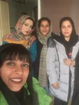 حمیرا ریاضی در پشت صحنه بوی باران +عکس